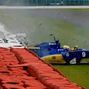 Marcus Ericsson (SWE) Sauber C35 crashes in FP3 at Formula One World Championship, Rd10, British Grand Prix, Qualifying, Silverstone, England, Saturday 9 July 2016. © Sutton Images