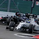 Fernando Alonso (ESP) McLaren MP4-31 and Valtteri Bottas (FIN) Williams FW38 battle for position at Formula One World Championship, Rd10, British Grand Prix, Race, Silverstone, England, Sunday 10 July 2016. © Sutton Images