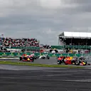 Max Verstappen (NED) Red Bull Racing RB12 leads Daniel Ricciardo (AUS) Red Bull Racing RB12 at Formula One World Championship, Rd10, British Grand Prix, Race, Silverstone, England, Sunday 10 July 2016. © Sutton Images
