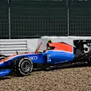 The car of race retiree Rio Haryanto (IDN) Manor Racing MRT05 at Formula One World Championship, Rd10, British Grand Prix, Race, Silverstone, England, Sunday 10 July 2016. © Sutton Images