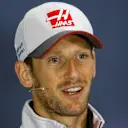 Romain Grosjean (FRA) Haas F1 in the Press Conference at Formula One World Championship, Rd10, British Grand Prix, Preparations, Silverstone, England, Thursday 7 July 2016. © Sutton Images