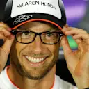 Jenson Button (GBR) McLaren in the Press Conference at Formula One World Championship, Rd10, British Grand Prix, Preparations, Silverstone, England, Thursday 7 July 2016. © Sutton Images