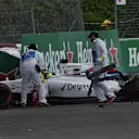Felipe Massa (BRA) Williams FW38 crashed in FP1 at Formula One World Championship, Rd7, Canadian Grand Prix, Practice, Montreal, Canada, Friday 10 June 2016. © Sutton Images