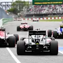 Cars leave pit lane at Formula One World Championship, Rd7, Canadian Grand Prix, Practice, Montreal, Canada, Friday 10 June 2016. © Sutton Images