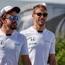 Fernando Alonso (ESP) McLaren and Jenson Button (GBR) McLaren at Formula One World Championship, Rd7, Canadian Grand Prix, Practice, Montreal, Canada, Friday 10 June 2016. © Sutton Images