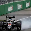 Fernando Alonso (ESP) McLaren MP4-31 locks up at Formula One World Championship, Rd7, Canadian Grand Prix, Qualifying, Montreal, Canada, Saturday 11 June 2016. © Sutton Images