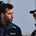 Daniel Ricciardo (AUS) Red Bull Racing and Sergio Perez (MEX) Force India at Formula One World Championship, Rd7, Canadian Grand Prix, Qualifying, Montreal, Canada, Saturday 11 June 2016. © Sutton Images