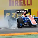 Rio Haryanto (IDN) Manor Racing MRT05 locks up at Formula One World Championship, Rd7, Canadian Grand Prix, Qualifying, Montreal, Canada, Saturday 11 June 2016. © Sutton Images