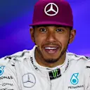 Lewis Hamilton (GBR) Mercedes AMG F1 in the Press Conference at Formula One World Championship, Rd7, Canadian Grand Prix, Qualifying, Montreal, Canada, Saturday 11 June 2016. © Sutton Images