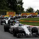 Felipe Massa (BRA) Williams FW38 at the start of the race at Formula One World Championship, Rd7, Canadian Grand Prix, Race, Montreal, Canada, Sunday 12 June 2016. © Sutton Images