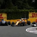 Felipe Nasr (BRA) Sauber C35 spins at the start of the race at Formula One World Championship, Rd7, Canadian Grand Prix, Race, Montreal, Canada, Sunday 12 June 2016. © Manolo Media Sutton Images
