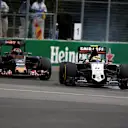 Sergio Perez (MEX) Force India VJM09 locks up at Formula One World Championship, Rd7, Canadian Grand Prix, Race, Montreal, Canada, Sunday 12 June 2016. © Manolo Media Sutton Images