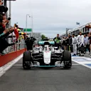 Race winner Lewis Hamilton (GBR) Mercedes-Benz F1 W07 Hybrid arrives parc ferme at Formula One World Championship, Rd7, Canadian Grand Prix, Race, Montreal, Canada, Sunday 12 June 2016. © Sutton Images