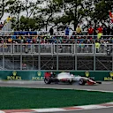 Romain Grosjean (FRA) Haas VF-16 locks up at Formula One World Championship, Rd7, Canadian Grand Prix, Race, Montreal, Canada, Sunday 12 June 2016. © Sutton Images