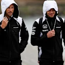 Jenson Button (GBR) McLaren with his trainer Mike Collier (GBR) at Formula One World Championship, Rd7, Canadian Grand Prix, Race, Montreal, Canada, Sunday 12 June 2016. © Sutton Images