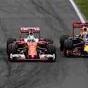 Sebastian Vettel (GER) Ferrari SF16-H and Daniel Ricciardo (AUS) Red Bull Racing RB12 battle at Formula One World Championship, Rd7, Canadian Grand Prix, Race, Montreal, Canada, Sunday 12 June 2016. © Sutton Images