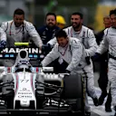Third placed Valtteri Bottas (FIN) Williams FW38 is pushed into parc ferme at Formula One World Championship, Rd7, Canadian Grand Prix, Race, Montreal, Canada, Sunday 12 June 2016. © Sutton Images