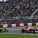 Kimi Raikkonen (FIN) Ferrari SF16-H leads Daniel Ricciardo (AUS) Red Bull Racing RB12 at Formula One World Championship, Rd7, Canadian Grand Prix, Race, Montreal, Canada, Sunday 12 June 2016. © Sutton Images
