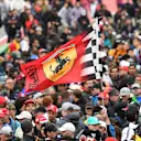 Fans and Ferrari flag at Formula One World Championship, Rd7, Canadian Grand Prix, Race, Montreal, Canada, Sunday 12 June 2016. © Sutton Images