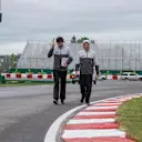Haas track walk at Formula One World Championship, Rd7, Canadian Grand Prix, Preparations, Montreal, Canada, Thursday 9 June 2016. © Sutton Images