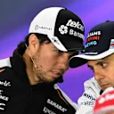 Sergio Perez (MEX) Force India and Felipe Massa (BRA) Williams in the Press Conference at Formula One World Championship, Rd7, Canadian Grand Prix, Preparations, Montreal, Canada, Thursday 9 June 2016. © Sutton Images