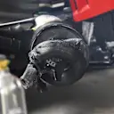 Esteban Gutierrez (MEX) Haas VF-16 rear brakes after catching fire in FP2 at Formula One World Championship, Rd3, Chinese Grand Prix, Practice, Shanghai, China, Friday 15 April 2016. © Sutton Motorsport Images