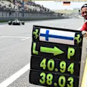 Pit board for Kimi Raikkonen (FIN) Ferrari SF16-H at Formula One World Championship, Rd3, Chinese Grand Prix, Practice, Shanghai, China, Friday 15 April 2016. © Sutton Motorsport Images