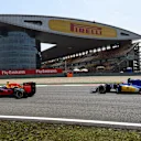 Daniel Ricciardo (AUS) Red Bull Racing RB12 and Felipe Nasr (BRA) Sauber C35 at Formula One World Championship, Rd3, Chinese Grand Prix, Practice, Shanghai, China, Friday 15 April 2016. © Sutton Motorsport Images