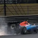 Rio Haryanto (IDN) Manor Racing MRT05 with sparks at Formula One World Championship, Rd3, Chinese Grand Prix, Qualifying, Shanghai, China, Saturday 16 April 2016. © Sutton Motorsport Images