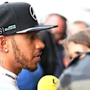 Lewis Hamilton (GBR) Mercedes AMG F1 talks with the media after Q1 elimination at Formula One World Championship, Rd3, Chinese Grand Prix, Qualifying, Shanghai, China, Saturday 16 April 2016. © Sutton Motorsport Images