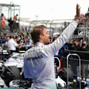 Pole sitter Nico Rosberg (GER) Mercedes AMG F1 celebrates in parc ferme at Formula One World Championship, Rd3, Chinese Grand Prix, Qualifying, Shanghai, China, Saturday 16 April 2016. © Sutton Motorsport Images