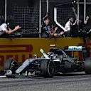 Race winner Nico Rosberg (GER) Mercedes-Benz F1 W07 Hybrid crosses the line at Formula One World Championship, Rd3, Chinese Grand Prix, Race, Shanghai, China, Sunday 17 April 2016. © Sutton Motorsport Images