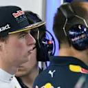 Max Verstappen (NED) Red Bull Racing and Gianpiero Lambiase (ITA) Red Bull Racing Race Engineer at Formula One World Championship, Rd8, European Grand Prix, Practice, Baku City Circuit, Baku, Azerbaijan, Friday 17 June 2016. © Sutton Images