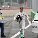 Nico Rosberg (GER) Mercedes AMG F1 returns to the pits after stopping on track in FP2 at Formula One World Championship, Rd8, European Grand Prix, Practice, Baku City Circuit, Baku, Azerbaijan, Friday 17 June 2016. © Sutton Images