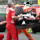 The car of Kimi Raikkonen (FIN) Ferrari SF16-H is recovered after stopping on track in FP2 at Formula One World Championship, Rd8, European Grand Prix, Practice, Baku City Circuit, Baku, Azerbaijan, Friday 17 June 2016. © Sutton Images