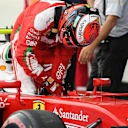 Kimi Raikkonen (FIN) Ferrari SF16-H in parc ferme at Formula One World Championship, Rd8, European Grand Prix, Qualifying, Baku City Circuit, Baku, Azerbaijan, Saturday 18 June 2016. © Sutton Images