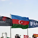Flags at Formula One World Championship, Rd8, European Grand Prix, Qualifying, Baku City Circuit, Baku, Azerbaijan, Saturday 18 June 2016. © Sutton Images