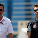 Eric Boullier (FRA) McLaren Racing Director and Daniil Kvyat (RUS) Scuderia Toro Rosso at Formula One World Championship, Rd8, European Grand Prix, Qualifying, Baku City Circuit, Baku, Azerbaijan, Saturday 18 June 2016. © Sutton Images