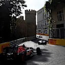 Carlos Sainz jr (ESP) Scuderia Toro Rosso STR11 at the start of the race at Formula One World Championship, Rd8, European Grand Prix, Race, Baku City Circuit, Baku, Azerbaijan, Sunday 19 June 2016. © Sutton Images