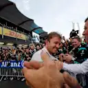 Race winner Nico Rosberg (GER) Mercedes AMG F1 celebrates in parc ferme with the team at Formula One World Championship, Rd8, European Grand Prix, Race, Baku City Circuit, Baku, Azerbaijan, Sunday 19 June 2016. © Sutton Images