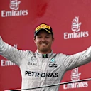 Race winner Nico Rosberg (GER) Mercedes AMG F1 celebrates on the podium with the champagne at Formula One World Championship, Rd8, European Grand Prix, Race, Baku City Circuit, Baku, Azerbaijan, Sunday 19 June 2016. © Sutton Images