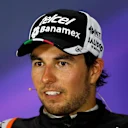 Sergio Perez (MEX) Force India in the Press Conference at Formula One World Championship, Rd8, European Grand Prix, Race, Baku City Circuit, Baku, Azerbaijan, Sunday 19 June 2016. © Sutton Images