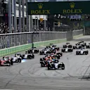 Nico Rosberg (GER) Mercedes-Benz F1 W07 Hybrid leads the race at Formula One World Championship, Rd8, European Grand Prix, Race, Baku City Circuit, Baku, Azerbaijan, Sunday 19 June 2016. © Sutton Images