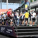 Drivers parade at Formula One World Championship, Rd8, European Grand Prix, Race, Baku City Circuit, Baku, Azerbaijan, Sunday 19 June 2016. © Sutton Images