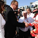 Illham Aliyev (AZE) President of Azerbaijan on the grid with Kimi Raikkonen (FIN) Ferrari at Formula One World Championship, Rd8, European Grand Prix, Race, Baku City Circuit, Baku, Azerbaijan, Sunday 19 June 2016. © Sutton Images