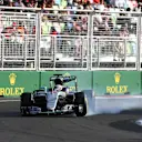 Lewis Hamilton (GBR) Mercedes-Benz F1 W07 Hybrid locks up at Formula One World Championship, Rd8, European Grand Prix, Race, Baku City Circuit, Baku, Azerbaijan, Sunday 19 June 2016. © Sutton Images