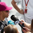 Lewis Hamilton (GBR) Mercedes AMG F1 at Formula One World Championship, Rd8, European Grand Prix, Preparations, Baku City Circuit, Baku, Azerbaijan, Thursday 16 June 2016. © Sutton Images