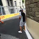Sergio Perez (MEX) Force India walks the track at Formula One World Championship, Rd8, European Grand Prix, Preparations, Baku City Circuit, Baku, Azerbaijan, Thursday 16 June 2016. © Sutton Images