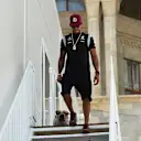 Lewis Hamilton (GBR) Mercedes AMG F1 with his dog Coco at Formula One World Championship, Rd8, European Grand Prix, Preparations, Baku City Circuit, Baku, Azerbaijan, Thursday 16 June 2016. © Sutton Images