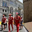 Sebastian Vettel (GER) Ferrari walks the track at Formula One World Championship, Rd8, European Grand Prix, Preparations, Baku City Circuit, Baku, Azerbaijan, Thursday 16 June 2016. © Sutton Images